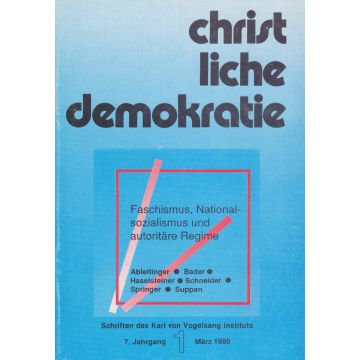 Christliche Demokratie Heft 1/1989 