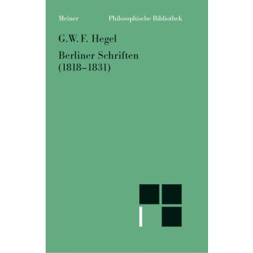 Berliner Schriften (1818-1831)
