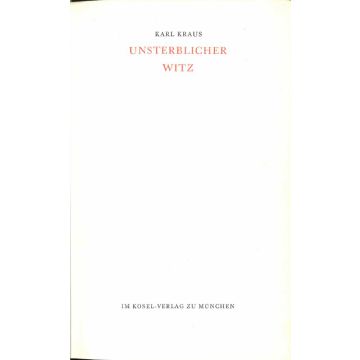 Unsterblicher Witz (1961)
