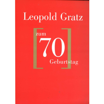 Leopold Gratz zum 70. Geburtstag (1999)