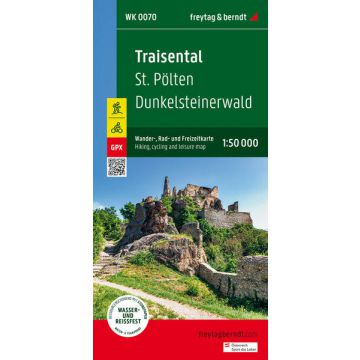 Traisental, Wander-, Rad- und Freizeitkarte 1:50.000, freytag & berndt, WK 0070