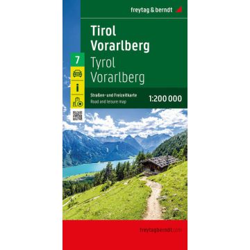 Tirol - Vorarlberg, Straßen- und Freizeitkarte 1:200.000, freytag & berndt