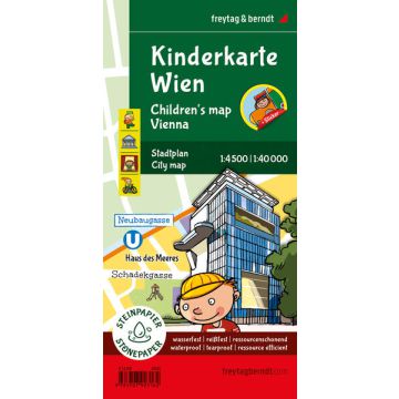 Kinderkarte Wien, Stadtplan 1:40.000, freytag & berndt