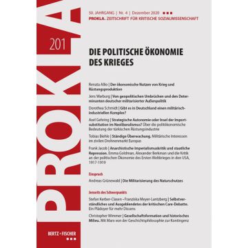 Prokla 201: Die politische Ökonomie des Krieges