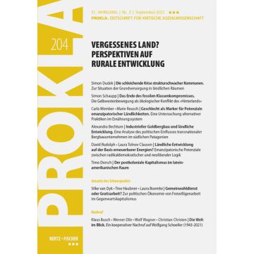 Prokla 204: Vergessenes Land? Perspektiven auf rurale Entwicklung